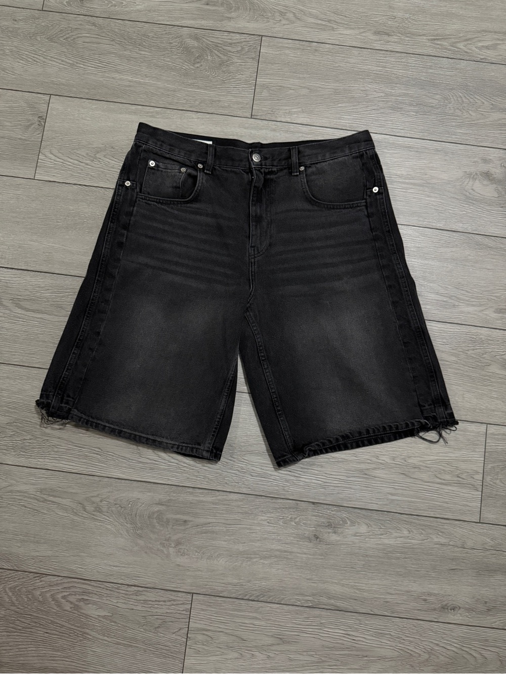 Zara Black Denim Jean Shorts